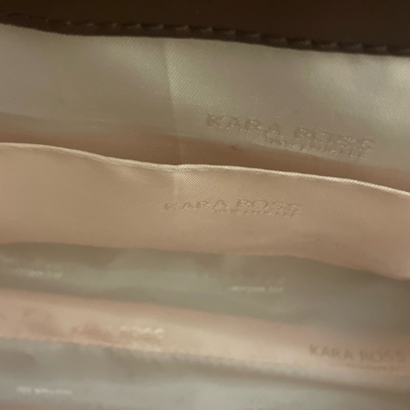 NWOT Kara Ross Designer Wicker Handbag With Gold Chain - Picture 10 of 10